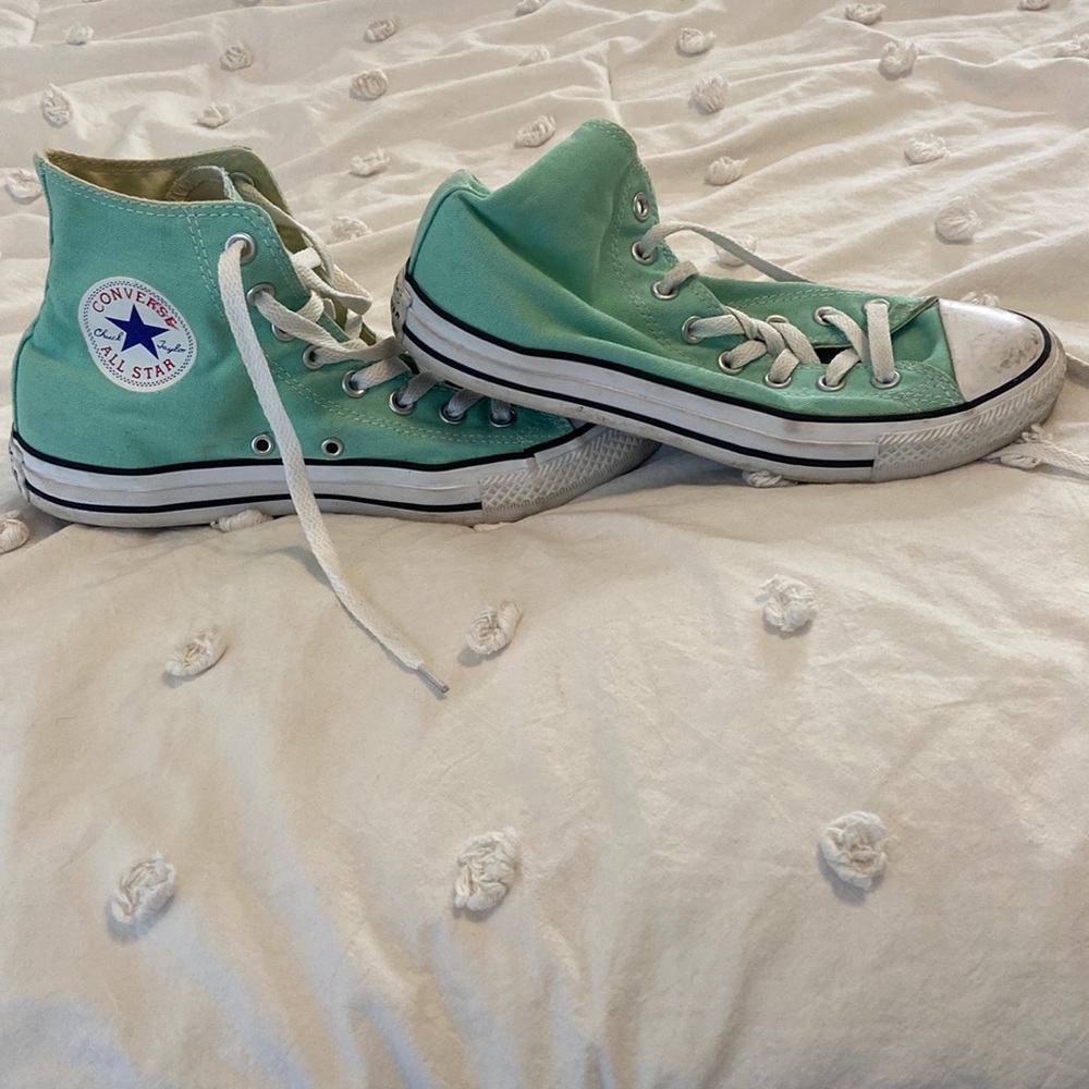 Green Hightop Converse